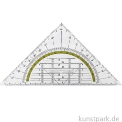 Geodreieck Kunststoff mit Griff, 22 cm