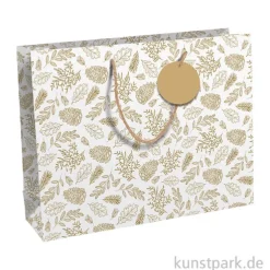 Geschenktasche Forest, Kraft, 37,3 x 11,8 x 27,5 cm