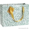 Geschenktasche Premium Smaragd mit Anhänger, 32 x 24,5 cm