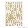 Glitzer Sticker - Buchstaben, Groß, Gold