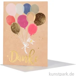 Good old friends - Bunte Ballonkarte, Danke
