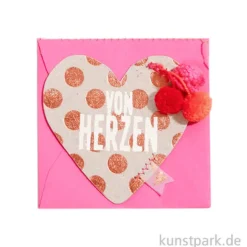 Good old friends - Mini Herz Kärtchen, Von Herzen