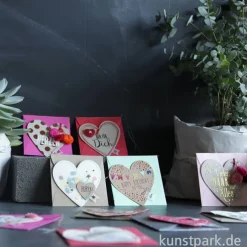 Good old friends - Mini Herz Kärtchen, Von Herzen