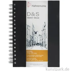 Hahnemühle Skizzenbuch D&S, 80 Seiten, 140g, schwarz, spiral