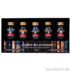 HERBIN Schreibtinten Geschenkset - Schriftsteller, 5 x 10 ml