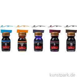 HERBIN Schreibtinten Geschenkset - Schriftsteller, 5 x 10 ml