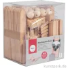Holz Bastelset Basic, Bastelholz natur, 450 Teile