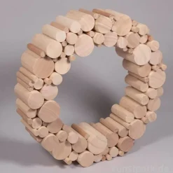 Holz Rundstäbe Set, Natur, Durchmesser 1-4 cm, 5,5-6,5 cm, 99 Stück