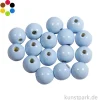 Holzperlen Farbig, Poliert, Durchmesser 10 mm, 52 Stück