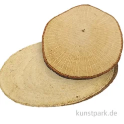 Holzscheibe roh, 10 Stück