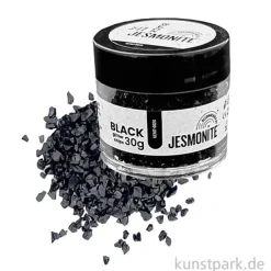 Jesmonite Glas Chips zum Eingießen, Schwarz, 30g