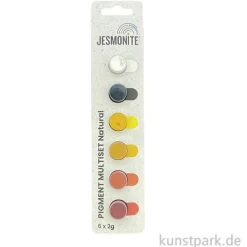 Jesmonite Pigmente für Gießmassen - Natural, 6 x 2g