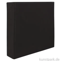 Keilrahmen schwarz - BLACK COTTON, Vernissage - 4,5 cm