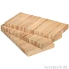 Klötzchenmann Holzklötzchen zum Basteln, Buche, 22x8x160 mm, 78 Stück