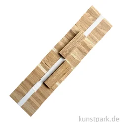 Klötzchenmann Holzklötzchen zum Basteln, Eiche, 22x8x80 mm, 78 Stück