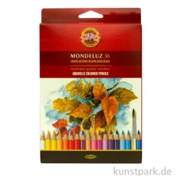 Koh-I-Noor MONDELUZ Aquarellstifte, 36 Stifte im Karton