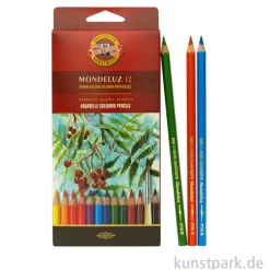 Koh-I-Noor MONDELUZ Aquarellstifte, 12 Stifte im Karton