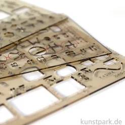 Koh-I-Noor Zeichenschablonen - Elektro / Technik, 3er Set