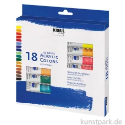 KREUL el Greco Acrylfarben Set - 18 Tuben 12 ml