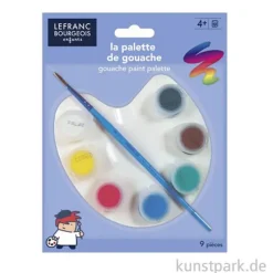 Lefranc & Bourgeois Gouache Malset für Kinder mit Pinsel + Palette