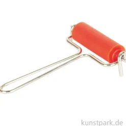 Linol-Farbwalze mit Drahtbügelhalter