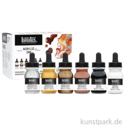 Liquitex Professional ACRYLIC INK Set Metallics mit 6 x 30 ml