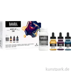 Liquitex Professional ACRYLIC INK Technik Set mit 3 dunklen Farben 30 ml