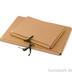 LOGO Künstlermappe aus brauner Hartpappe