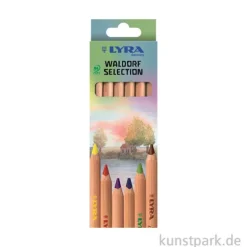 LYRA Super Ferby Buntstifte - Waldorf Selection, Natur, 6er Set