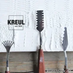 Malmesser mit Metallklingen und Holzgriffen, 3er Set