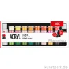 Marabu Acrylfarben Set - Basic, 32 x 3,5 ml + 2 x 59 ml