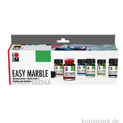 Marabu easy marble Marmorierfarben Starter-Set, 6 x 15 ml