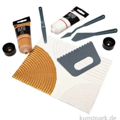 Marabu Structured Art Set mit Acrylpasten + Zubehör
