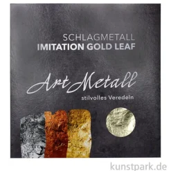Metallfolie 10-Blatt, 140 x 140 mm Farbton: Mittelgold