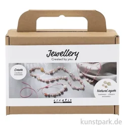 Mini Bastelset Schmuck, Achat Perlenkette + Armband