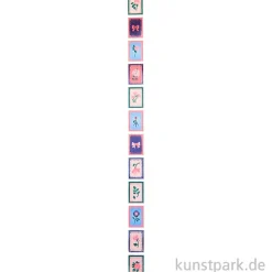 Mini Sticker - La Vie en Rose, Briefmarken, 120 Aufkleber
