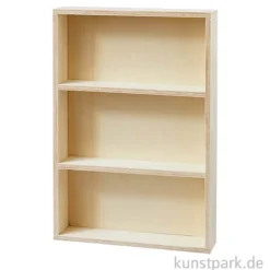 Miniatur Regal, Holz, Natur, 10,2 x 2,3 x 15 cm