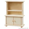 Miniatur Schrank, Holz, Natur, 8 x 3,1 x 10,1 cm