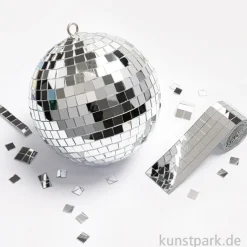 Mirror Tile Rolls - Spiegelsteine, 5 x 5 mm, 2 Rollen, je 4 cm x 1 m