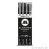 Molotow BLACKLINER Set 2 mit 4 Finelinern
