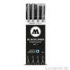 Molotow BLACKLINER Set 1 mit 4 Finelinern