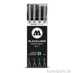 Molotow BLACKLINER Set 1 mit 4 Finelinern
