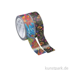 PAPERBLANKS Washi Tape Set, 2 x 10m - Himmlische Magie & Wildblumen