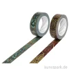 PAPERBLANKS Washi Tape Set, 2 x 10m - First Folio & Chroniken Türkis