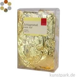 Passione Schlagmetall-Blätter Schabin, 14 x 14 cm, 20 Blatt