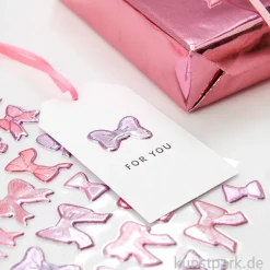 Puffy Sticker - La Vie en Rose, Schleifen, 25 Aufkleber