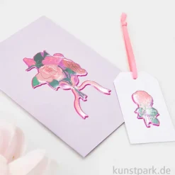 Puffy Sticker - La Vie en Rose, Rosen, 13 Aufkleber