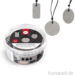 Rayher Schmuckbeton Starter Kit, mit 3 Formen + Zubehör