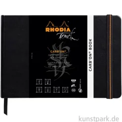 Rhodia Carb'On Book, Schwarzes Zeichenpapier, 120g, 56 Blatt