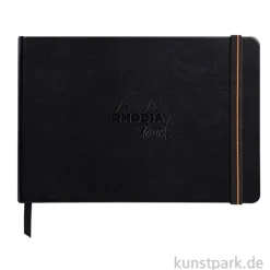 Rhodia Carb'On Book, Schwarzes Zeichenpapier, 120g, 56 Blatt